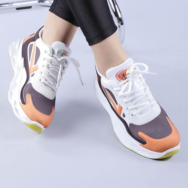 Pantofi sport dama Ecaterina portocalii